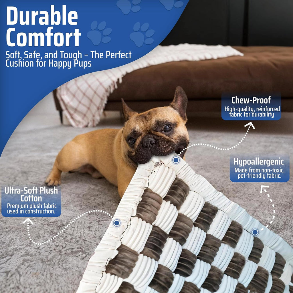 Backseat pet bed mat, anti-slip dog mat for car backseat, machine washable soft non-slip travel dog car mat for large dogs custom fit for back seat extenders and seat covers (25.5 x 53 inch) - view 3