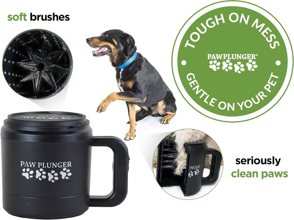 Dog paw cleaner - dog and puppy essentials - portable dirty paw washer - ideal for medium dogs - black - view 6