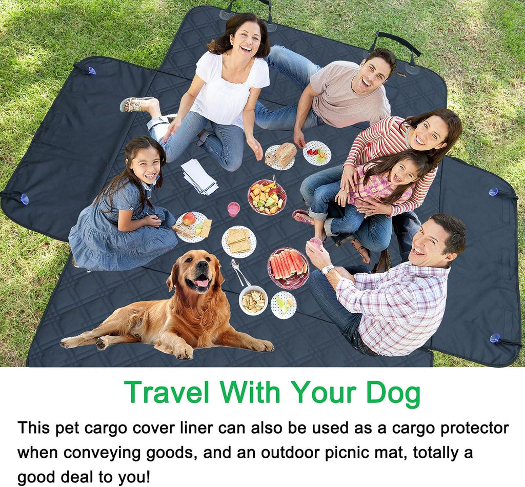 SUV cargo liner for dogs 53x80 pet dog cargo liner dog car seat cover for back of SUV trunk cover for dogs with side walls - view 6