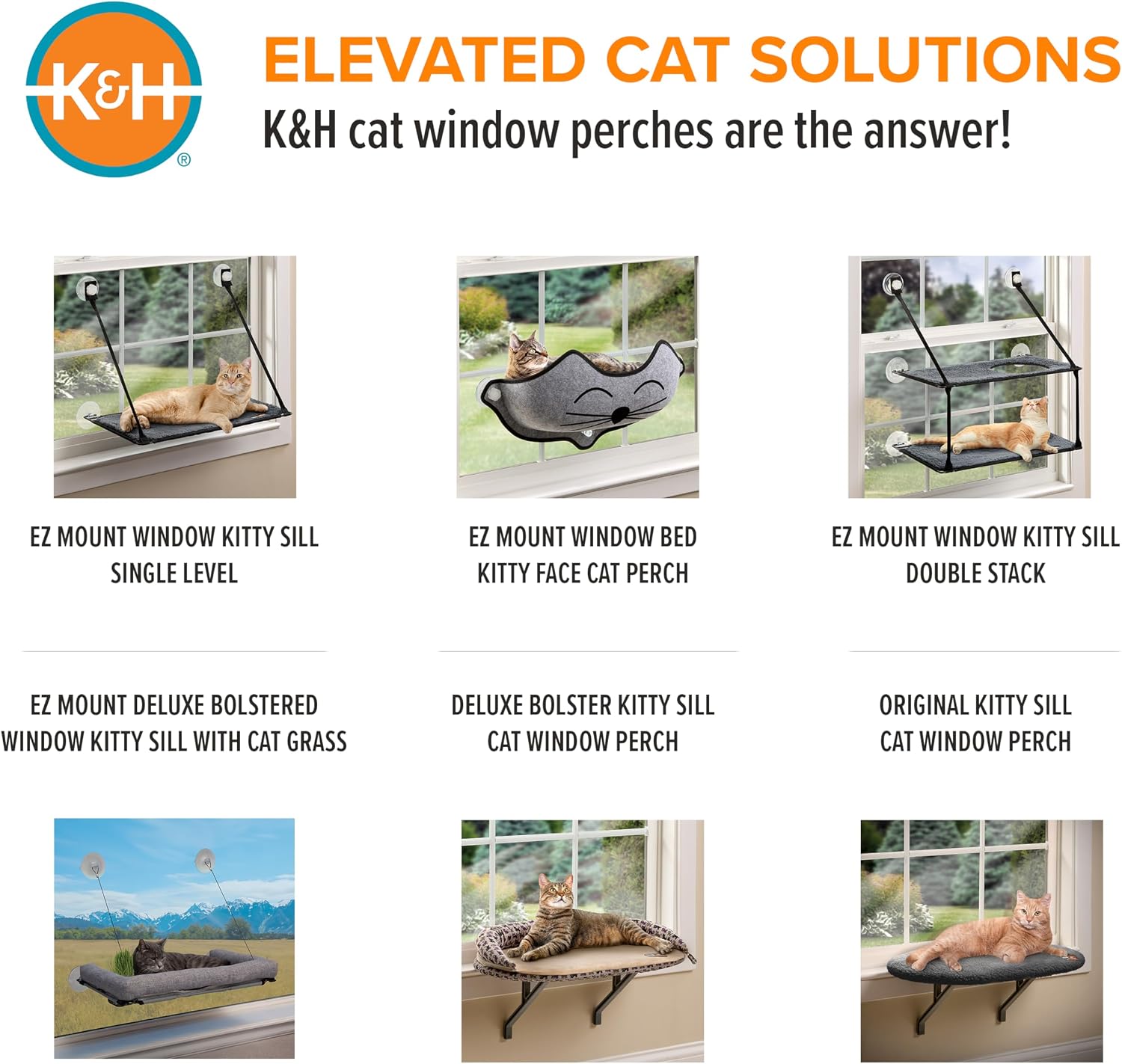 Bolster Kitty Sill Cat Window Perch Bed for Large Cats, Orthopedic Window Hammock Holds 40 lbs, Washable Cover, Indoor Windowsill Furniture Bed Seat - Tan/Kitty Unheated 14 X 24in - view 7