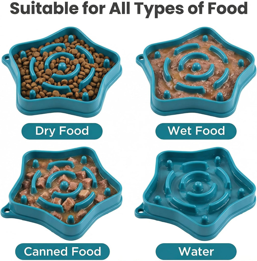Pet slow feeder bowl for small dogs, puzzle feeder for petite dogs, anti-choking, slow eating, 350ML capacity, BPA-free, small size - view 8