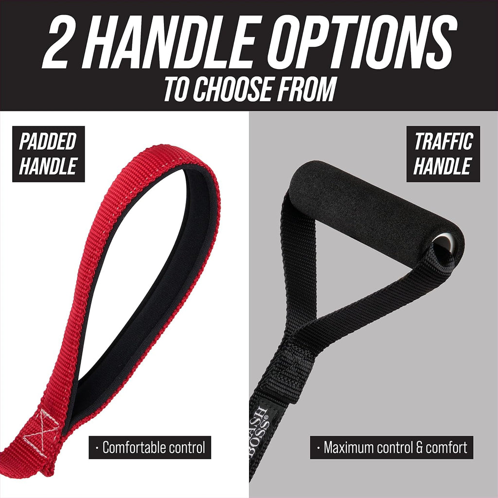 Traffic Handler - Short Dog Leash with Traffic Handle for Large Dogs - Great for Double Dog Couplers, Service Dogs, and Training (12 in, Red) - view 3