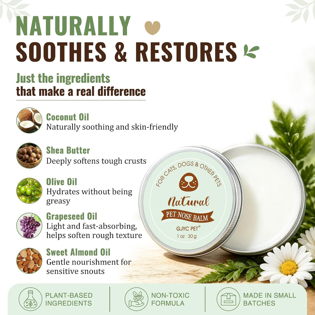 Snout Soother Nose Balm for Dogs & Cats - Natural Healing & Moisturizing Balm for Dry, Cracked Snouts - Plant-Based, Soothing Skin Formula | Plant-Based Moisturizing Formula, Botanical Oils, Helps Soften Rough Texture, Gentle Daily Use - view 3