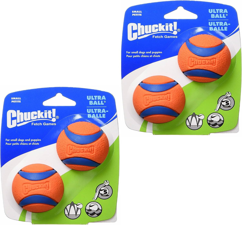 Dog fetch toy ultra ball durable rubber fits launcher small 4 balls