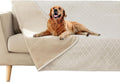 Waterproof Dog Blanket Bed Cover Dog Crystal Velvet Moroccan Fuzzy Cozy Plush Pet Blanket Throw Blanket for Couch Sofa(40 * 60 inch, Cream+Beige)