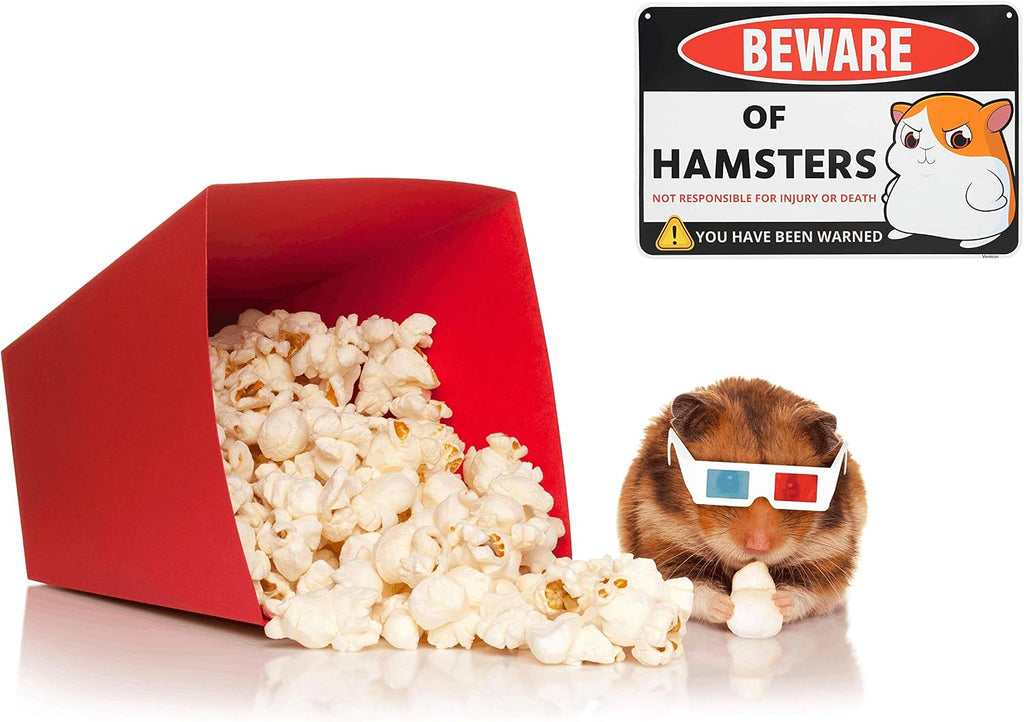 Hamster Sign Decor - 8 x 12 Inches - Aluminum - Hamster Cage Accessories - Hamster Gifts Things Toys Clothes Stickers Stuff - view 4