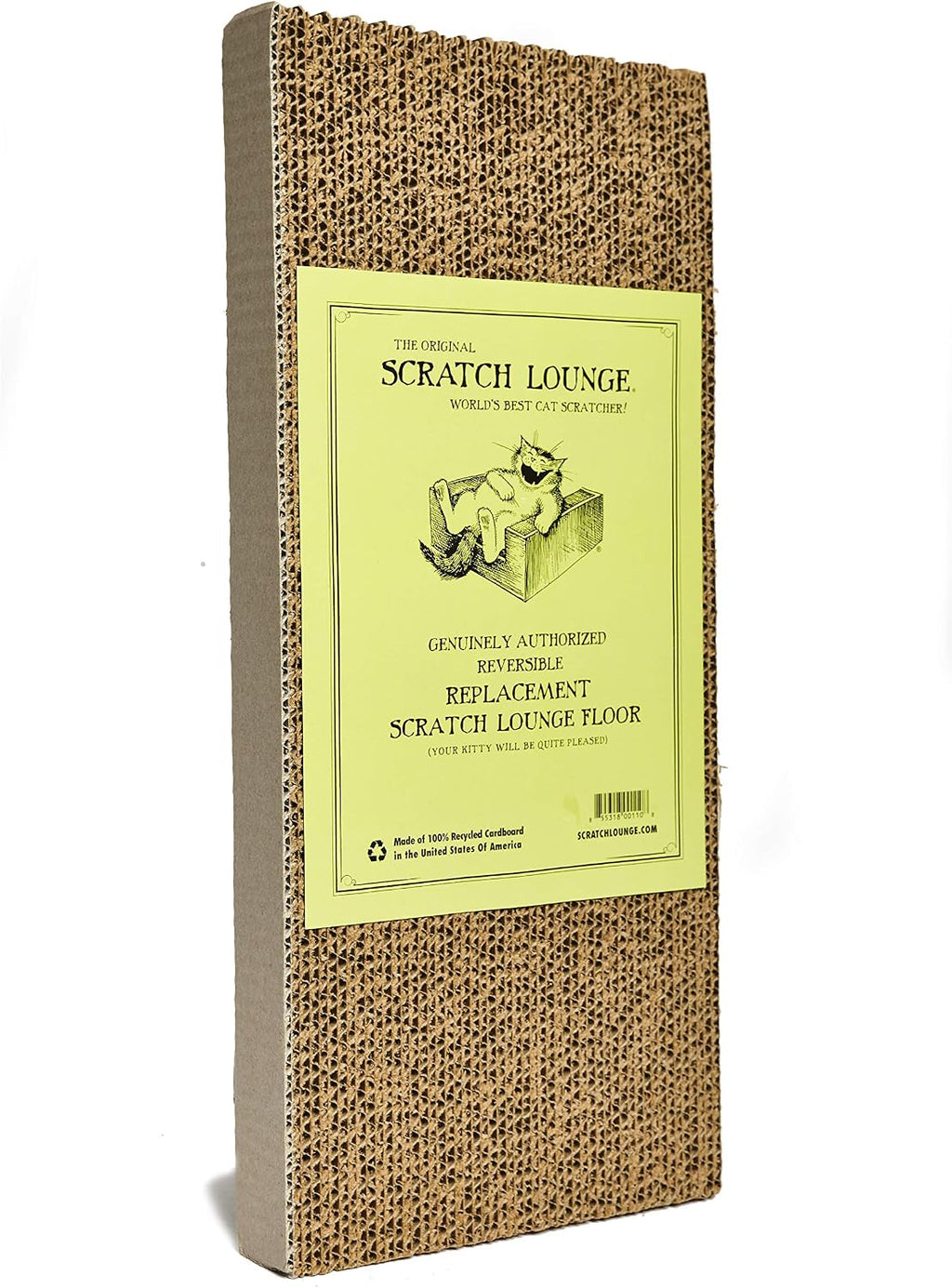 Reversible Cardboard Cat Scratcher with Floor Refill and Catnip - view 4