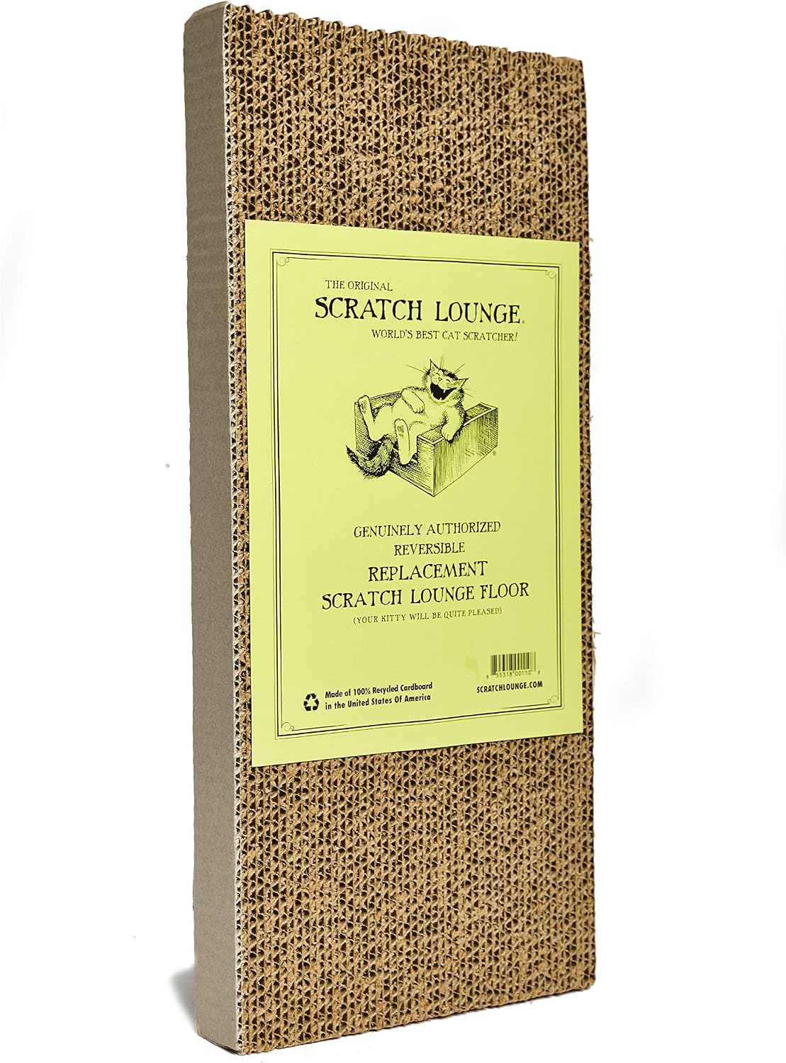 Reversible Cardboard Cat Scratcher with Floor Refill and Catnip - view 4