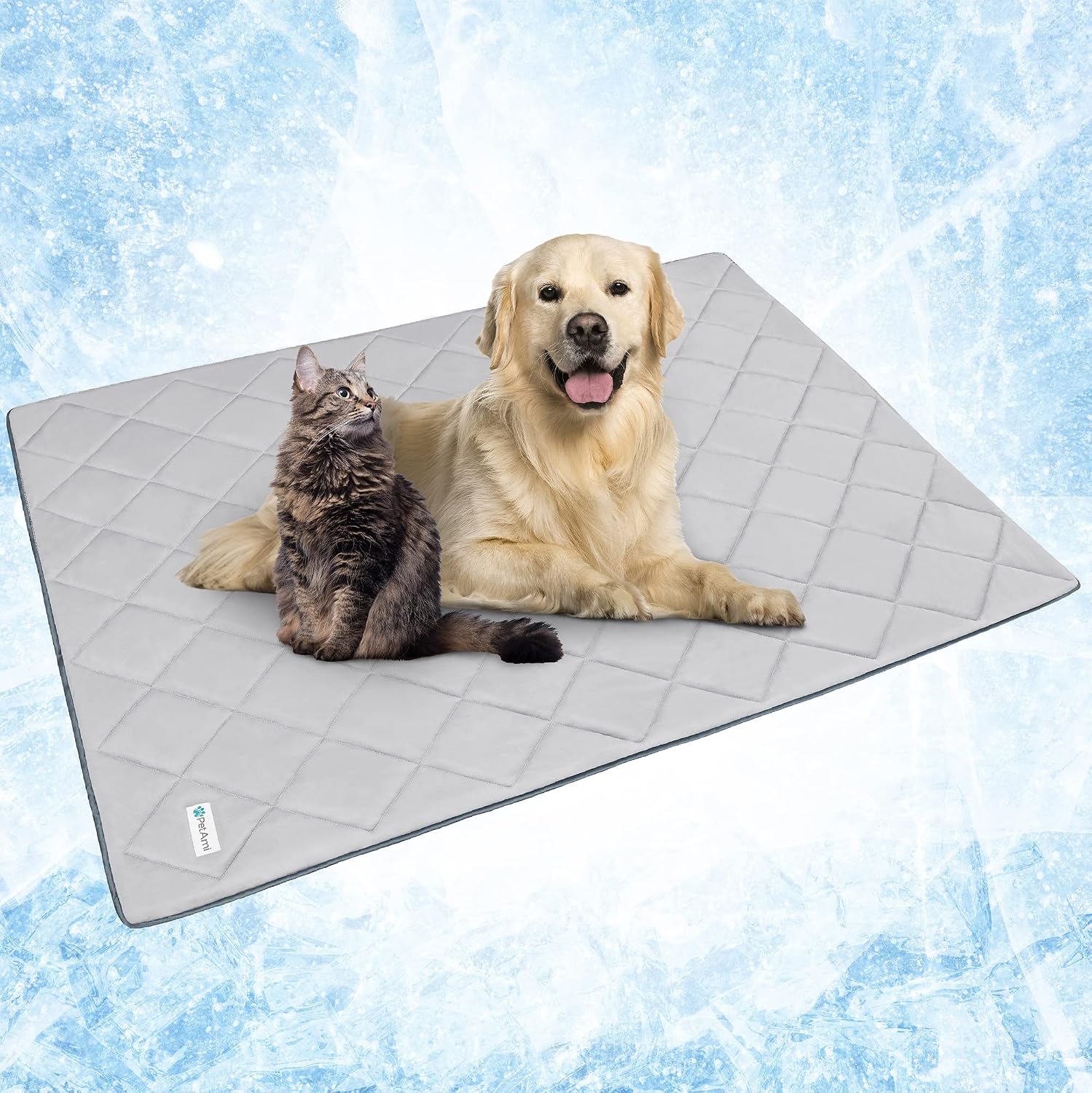 Premium Cooling Dog Blanket | Lightweight Fluffy Pet Throw Blanket Bed Cover for Dogs, Cat, Puppies | Pet Blanket Furniture Protector Couch Sofa | Reversible Fuzzy Cozy | 40x60, Light Grey - view 8