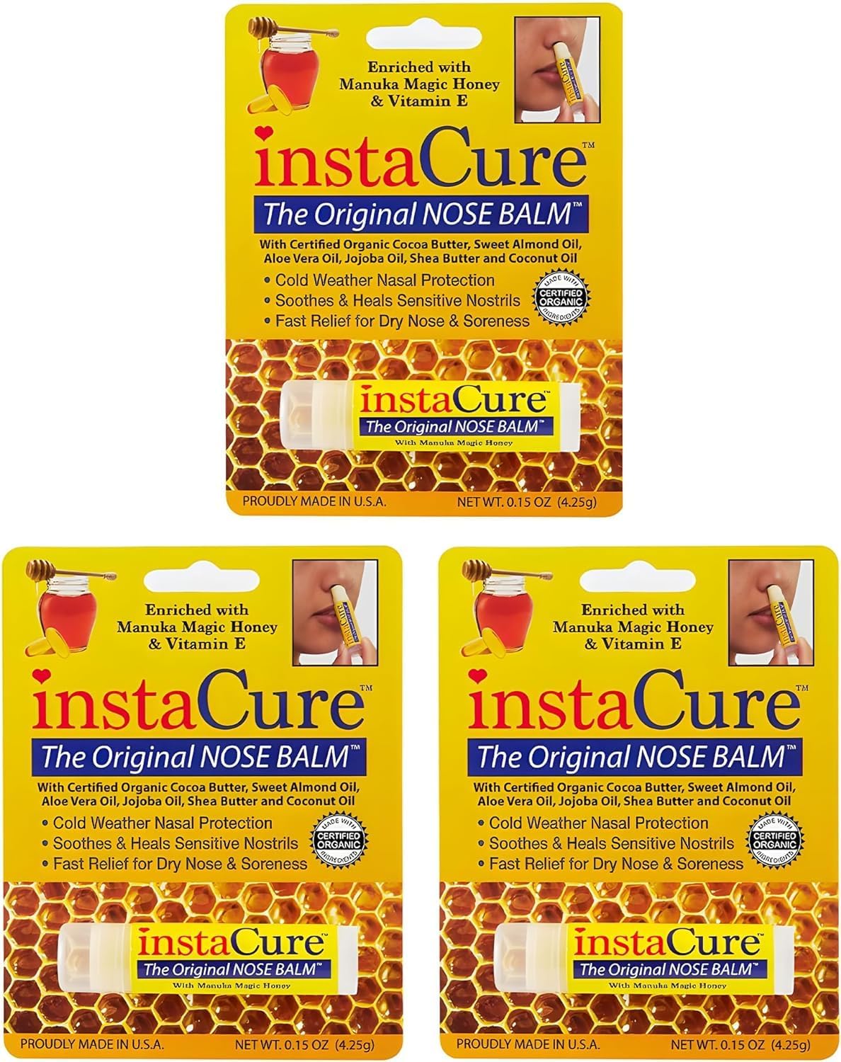 Original Nose Balm. Fast Relief for Cracked Dry & Sore Noses with Raw Manuka Honey Vitamin E Shea Butter Aloe Vera Oil. Heals Dog’s Dry Cracked Nose (2 Pack) - view 7