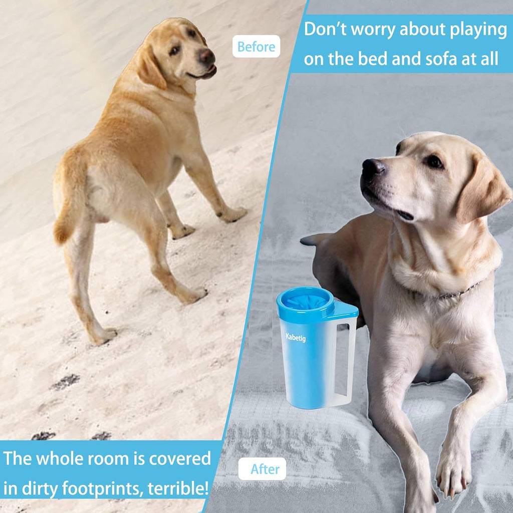 Dog Paw Cleaner with Handle - Foot Washer Cup for Large and Extra Large Breed Dogs - view 6