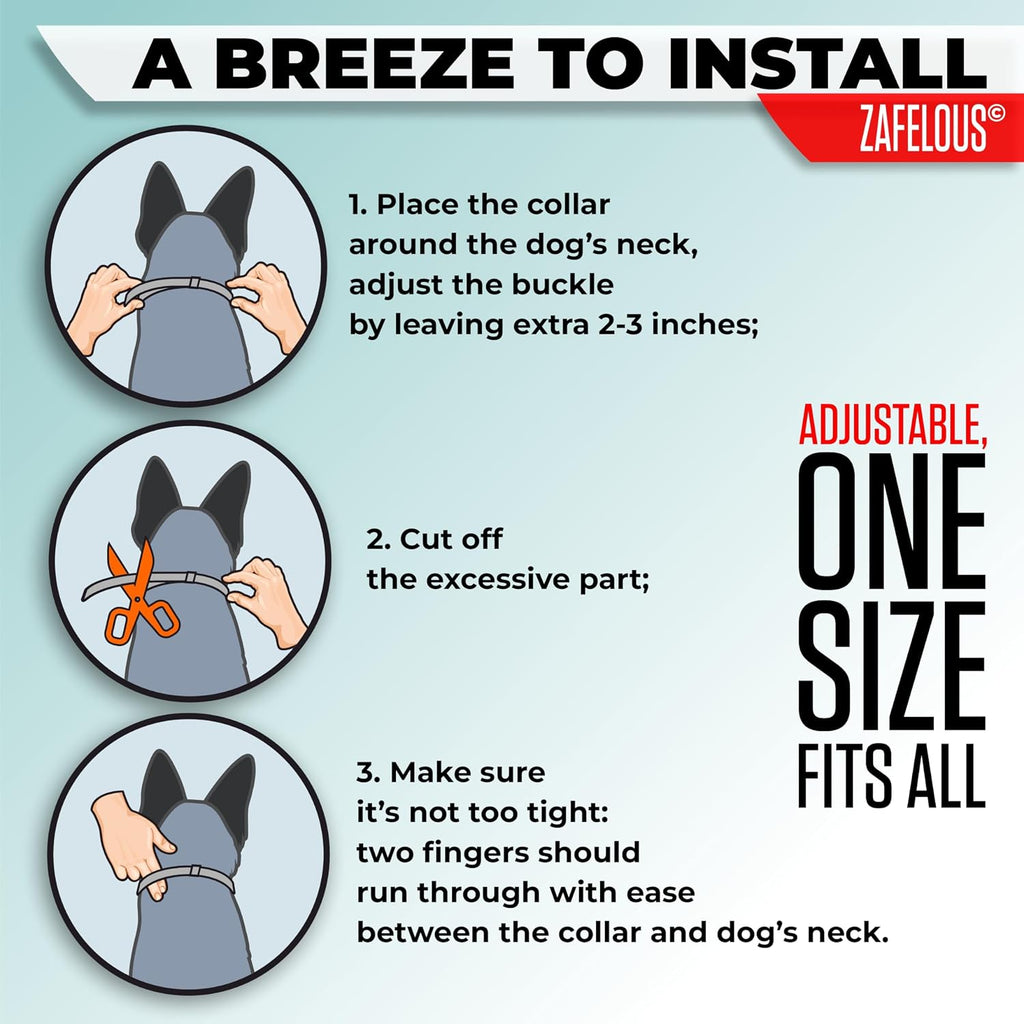 Flea and Tick Prevention for Dogs - Flea Collar - 2 Count - Adjustable - view 4