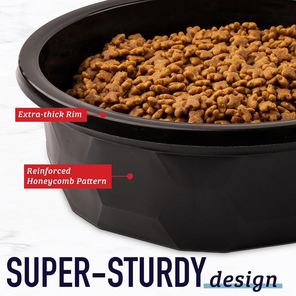Extra Large Dog Bowl (14 Cups) – Heavy Duty, High-Capacity Food & Water Dish for Large Breeds, Durable Plastic, Non-Slip, Spill-Resistant Pet Bowl - view 7