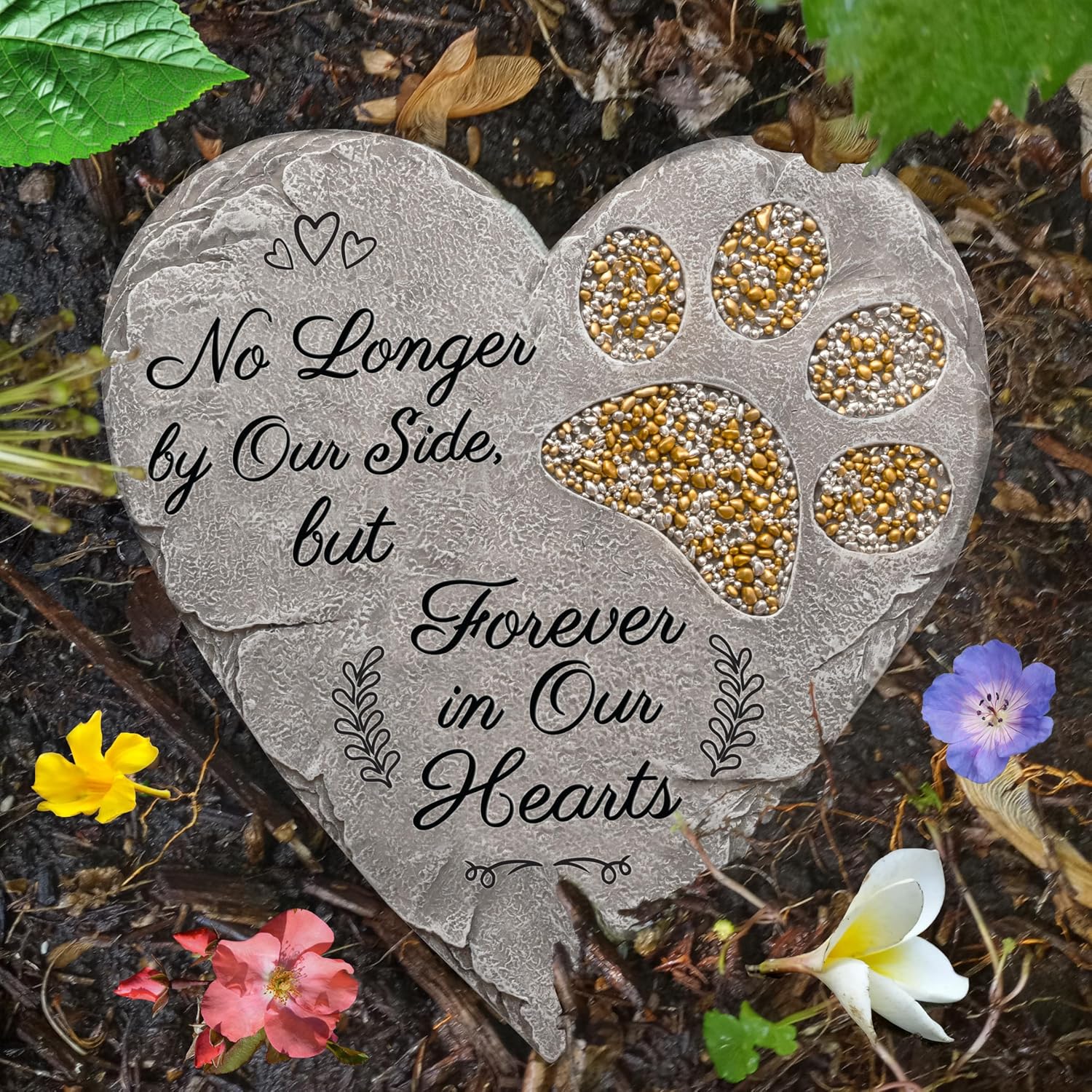 Dog Memorial Gifts for Loss of Dog Sympathy Gift - Rainbow Bridge Dog Memorial Stone for Remembrance Dog Passing Away Sympathy Gifts - Thoughtful Pet Loss Gifts - Brown - view 8