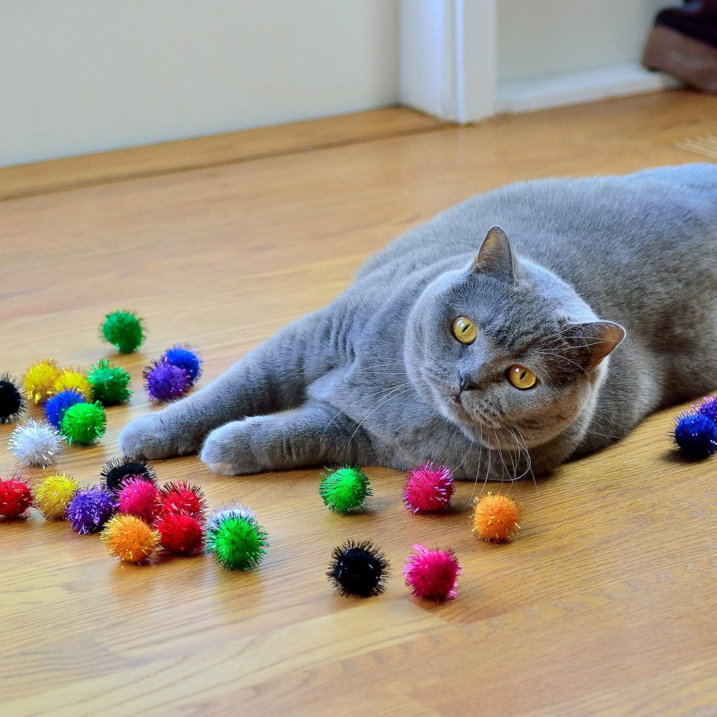 30 Pack Sparkle Balls - Interactive Cat & Kitten Toys - view 4