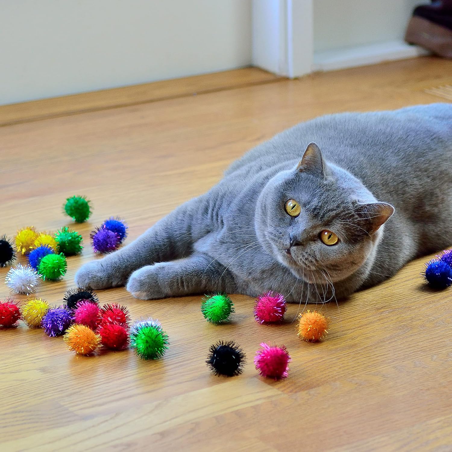 30 Pack Sparkle Balls - Interactive Cat & Kitten Toys - view 4