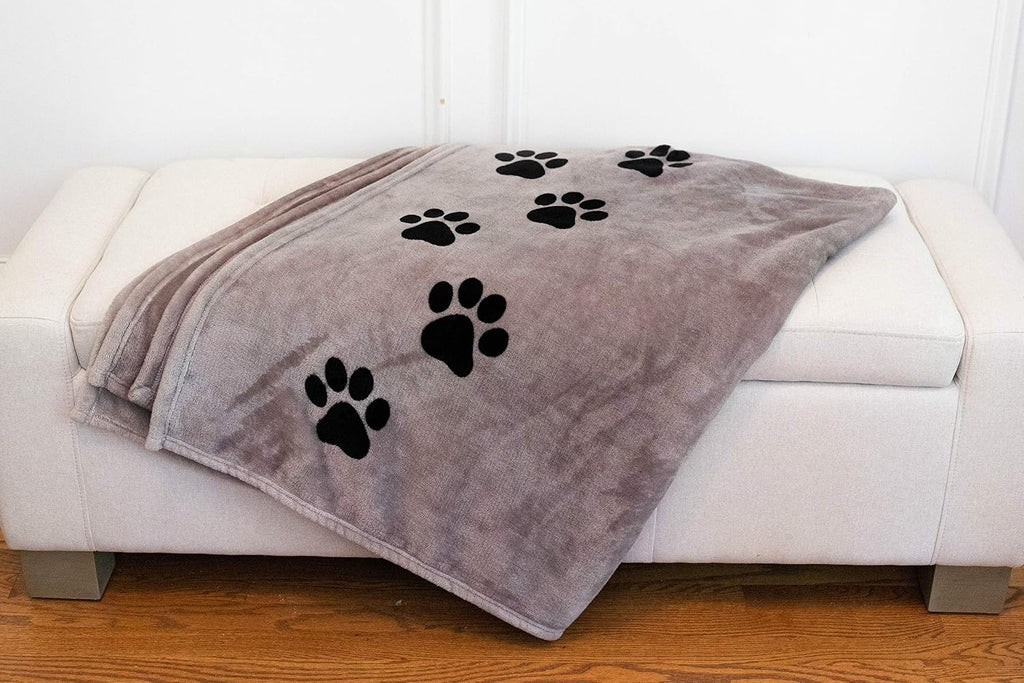 Pawprints Left By You Pet Memorial Blanket with Heartfelt Sentiment - Comforting Pet Loss/Pet Bereavement Gift - view 4
