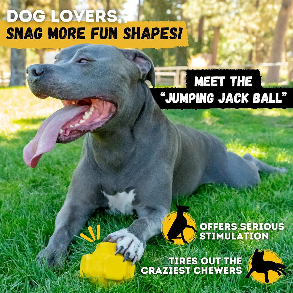 Indestructible Giant XL Dog Ball - Lifetime Replacement - Durable Toy for Aggressive Chewers - Safe, Non-Toxic Natural Rubber - Chew, Tug & Fetch - Tough, Heavy Duty - Large Breed, Massive 8” - view 8