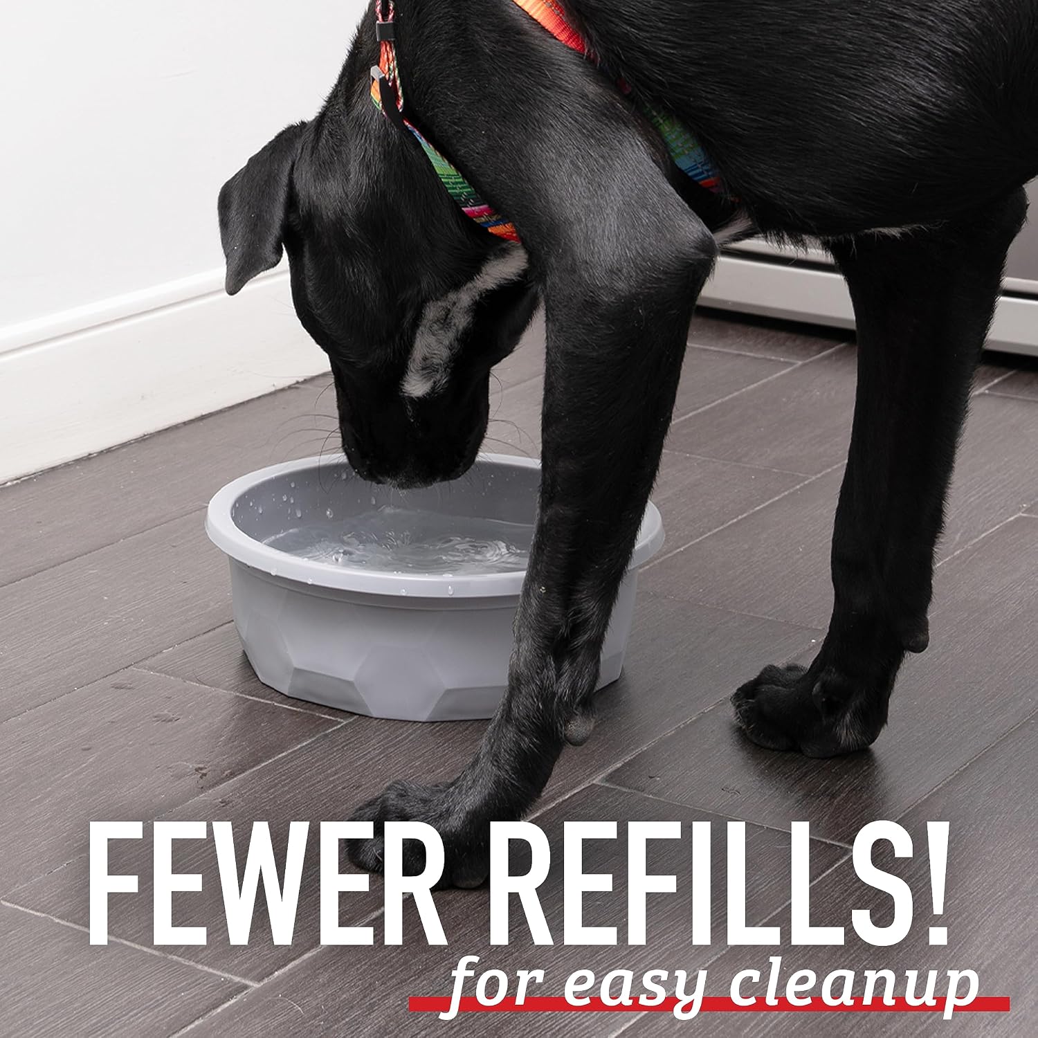 Extra Large Dog Bowl (14 Cups) – Heavy Duty, High-Capacity Food & Water Dish for Large Breeds, Durable Plastic, Non-Slip, Spill-Resistant Pet Bowl - view 6