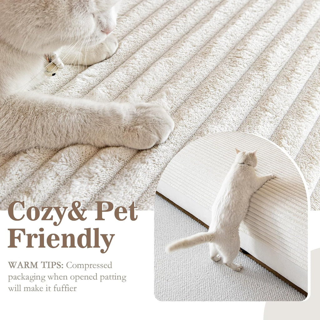 100% Waterproof Couch Cover for Dogs Washable, Non Slip Couch Covers for 2 Cushion Sofa Pet Friendly, Thick Soft Sofa Covers Slipcovers Blanket Dog Bed Cover, Cream, 35"x70.9" - view 2