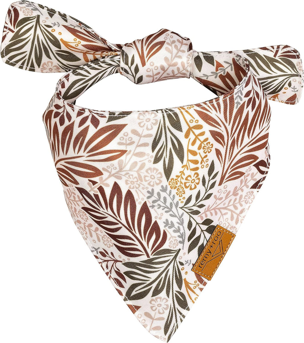 Amber Fall Dog Bandanas Large - 4 Pack - Plaid | Fall Collection | Premium Polyester Fabric | Adjustable Patented Fit | Large 4 Pack - view 6