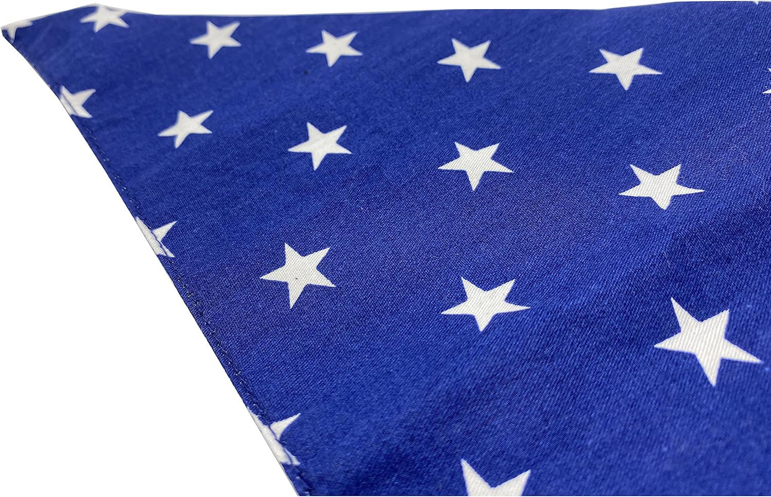 4th of July Dog Bandanas 2 Pack, Reversible American Flag Pet Scarf for Boy and Girl, Premium Durable Fabric, Patriotic Bandana for Medium and Large Dogs (Large) - view 5