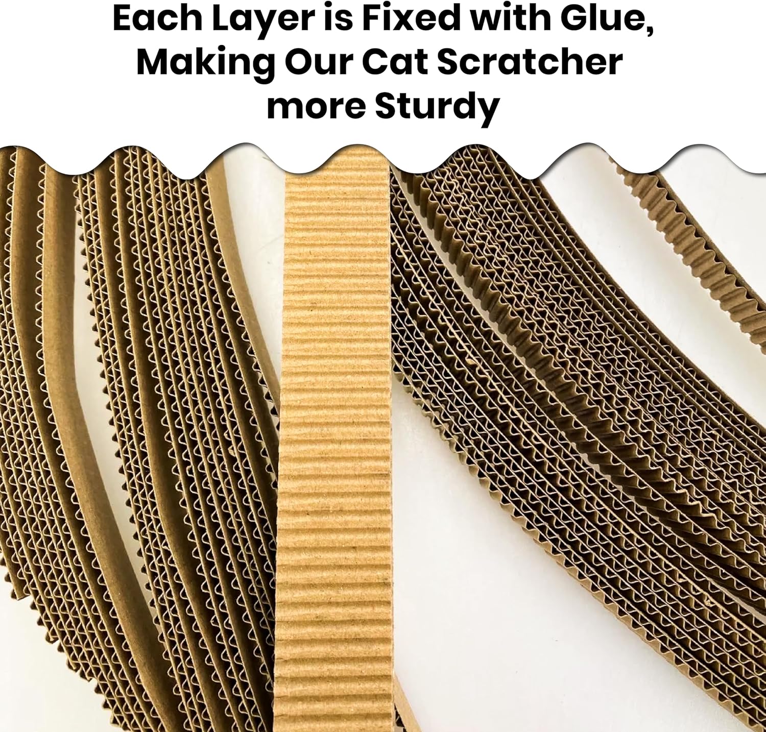 Scratch and spin cat scratcher replacement pads for active play, natural recycled corrugated cardboard, supports pet behaviors, relieves stress - 5 count - view 4