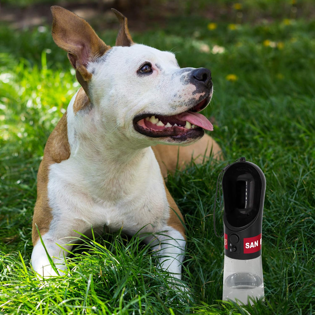 Dog water bottle. Pet water bottle. Best cat water bottle. Water fountain dispenser for dogs & cats. - view 2