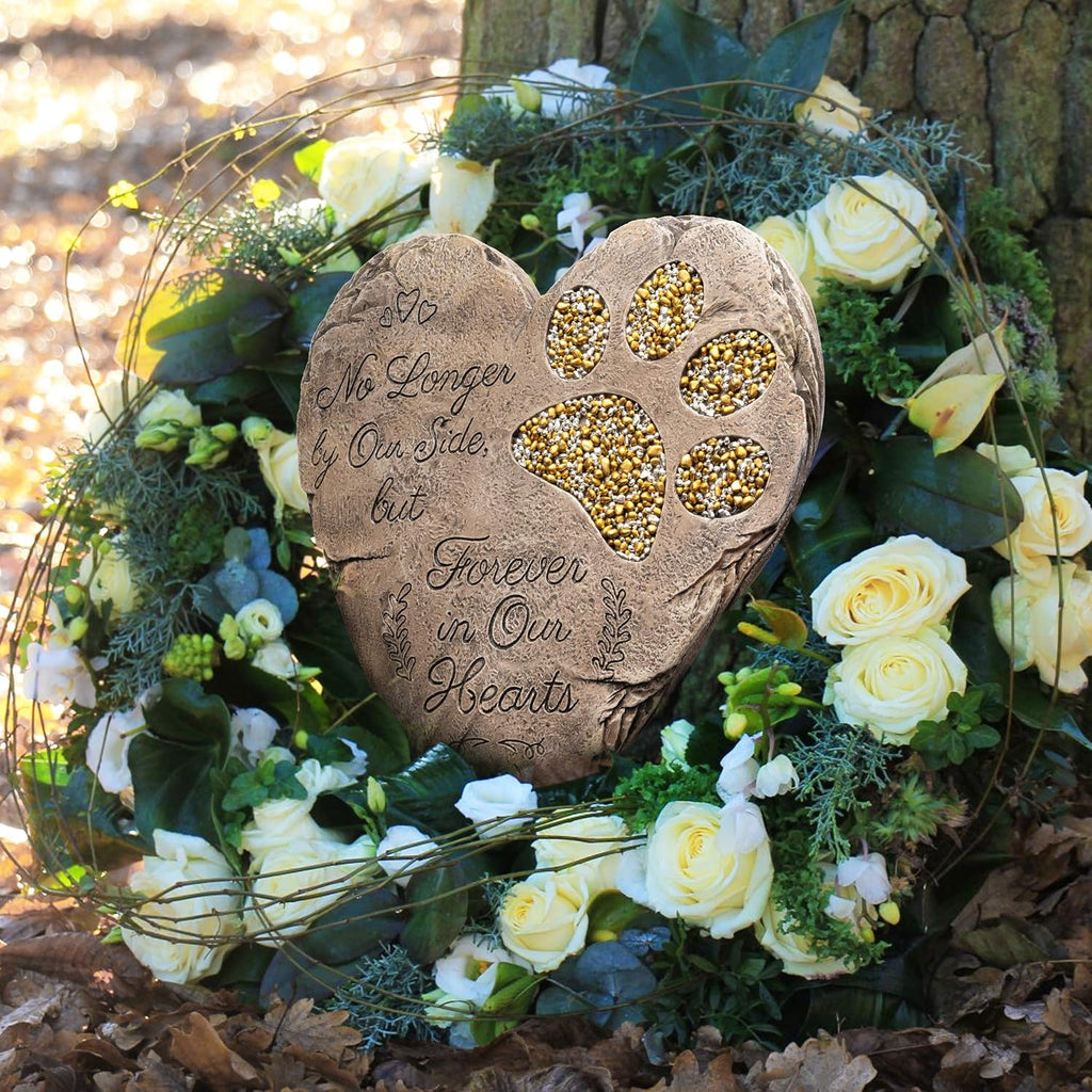 Dog Memorial Gifts for Loss of Dog Sympathy Gift - Rainbow Bridge Dog Memorial Stone for Remembrance Dog Passing Away Sympathy Gifts - Thoughtful Pet Loss Gifts - Brown - view 6