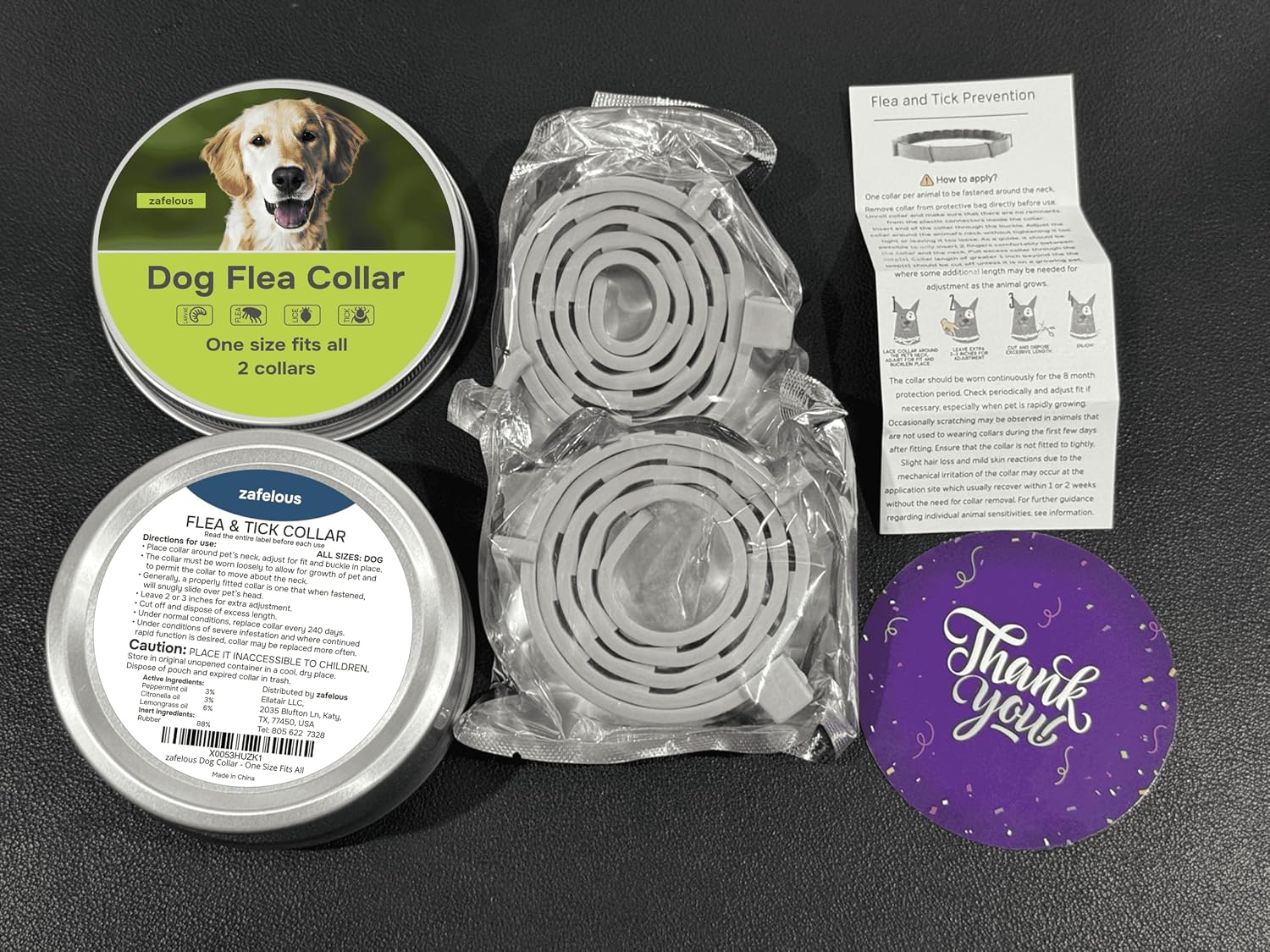 Flea and Tick Prevention for Dogs - Flea Collar - 2 Count - Adjustable - view 6