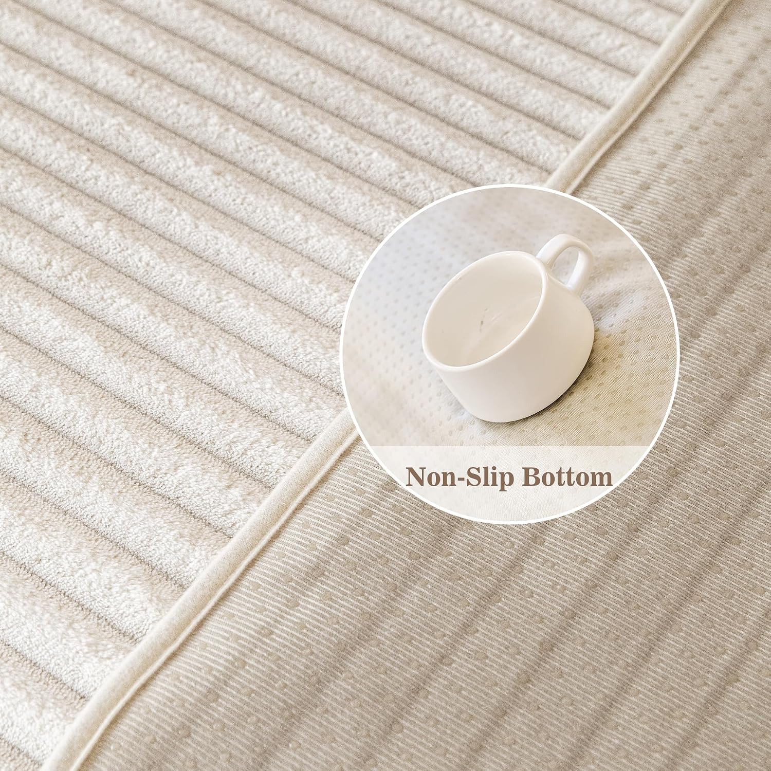 100% Waterproof Couch Cover for Dogs Washable, Non Slip Couch Covers for 2 Cushion Sofa Pet Friendly, Thick Soft Sofa Covers Slipcovers Blanket Dog Bed Cover, Cream, 35"x70.9" - view 5
