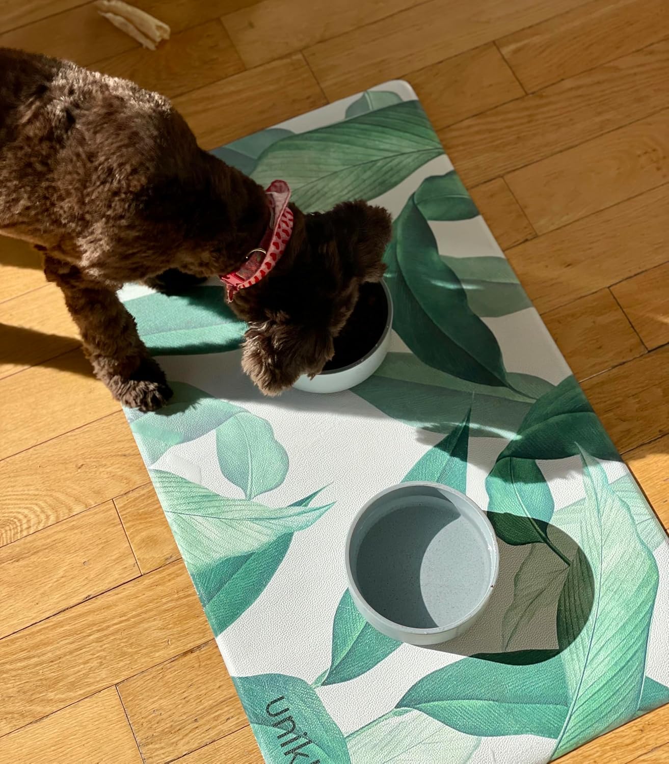Large Pet Placemat, Dog Cat Food Water Bowls Mat Feeding Station Pet Safe 28" X 16.5" Waterproof Easy to Clean Dog Modern Designs Boho - view 7