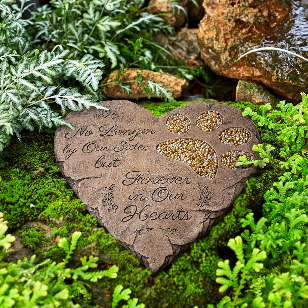 Dog Memorial Gifts for Loss of Dog Sympathy Gift - Rainbow Bridge Dog Memorial Stone for Remembrance Dog Passing Away Sympathy Gifts - Thoughtful Pet Loss Gifts - Brown - view 3