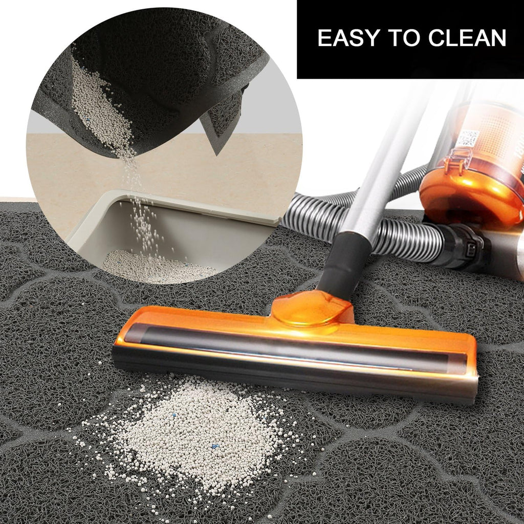 Cat litter mat, XL super size, phthalate free, easy to clean, 46x35 inches, durable, soft on paws, large litter mat - view 8