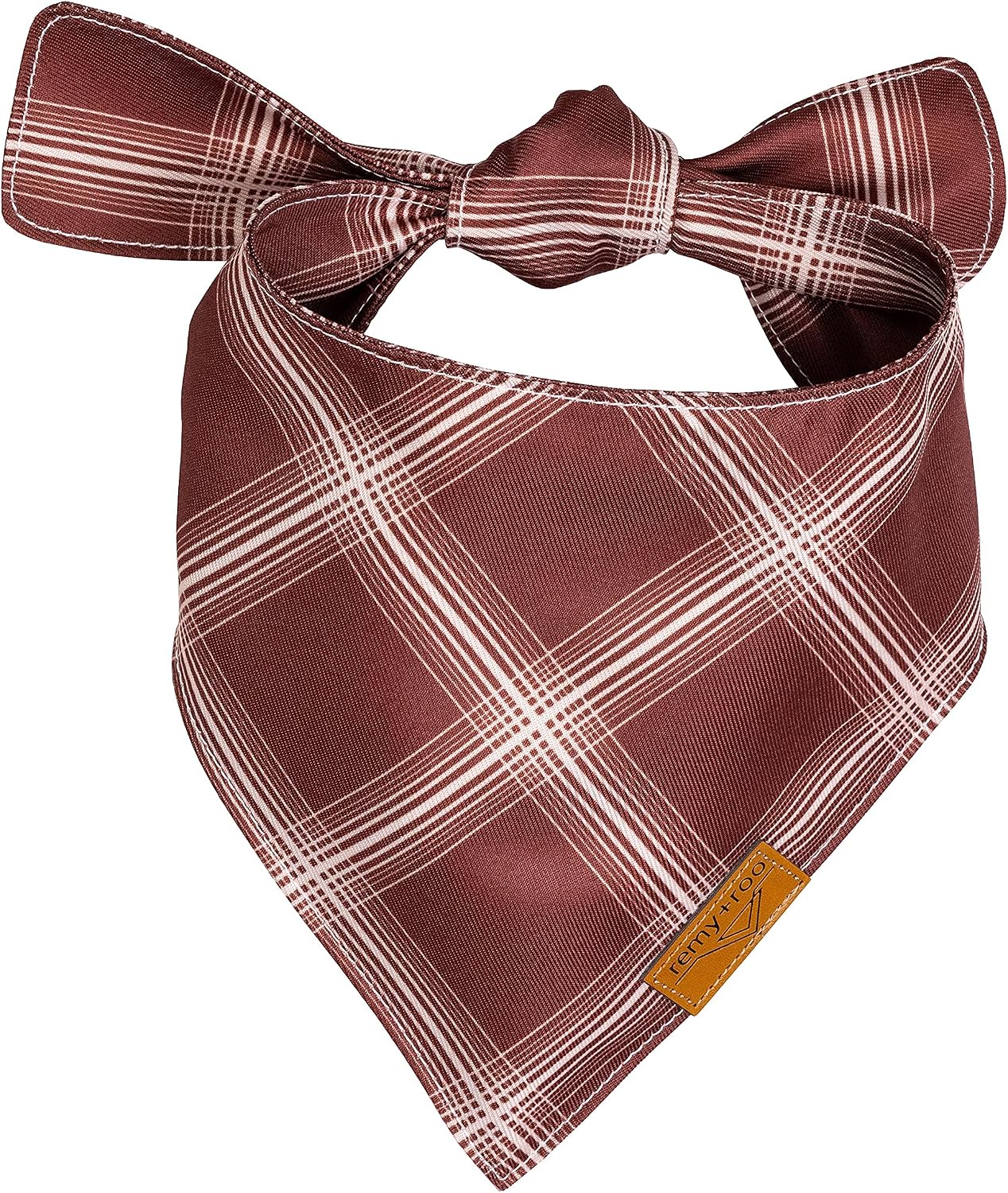 Amber Fall Dog Bandanas Large - 4 Pack - Plaid | Fall Collection | Premium Polyester Fabric | Adjustable Patented Fit | Large 4 Pack - view 4