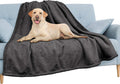 Waterproof Couch Blanket | Dog & Cat Blanket Protector | Plush Soft Warm Fuzzy Sherpa Throw, Dark Grey, 60x80