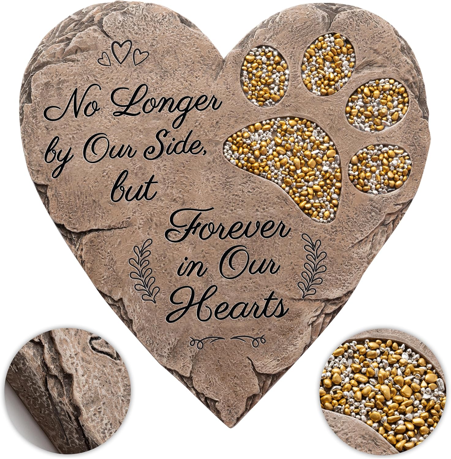 Dog Memorial Gifts for Loss of Dog Sympathy Gift - Rainbow Bridge Dog Memorial Stone for Remembrance Dog Passing Away Sympathy Gifts - Thoughtful Pet Loss Gifts - Brown - view 7