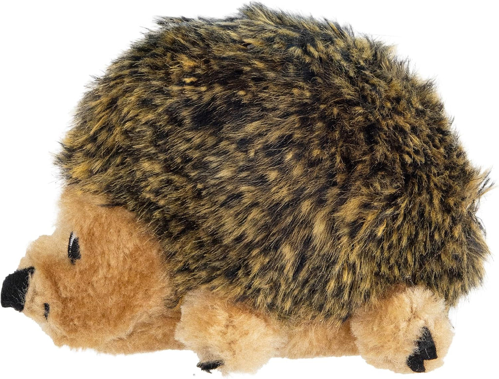 Stuffed dog toy – soft plush hedgehog, squeaks, 6" x 4" x 4.5"