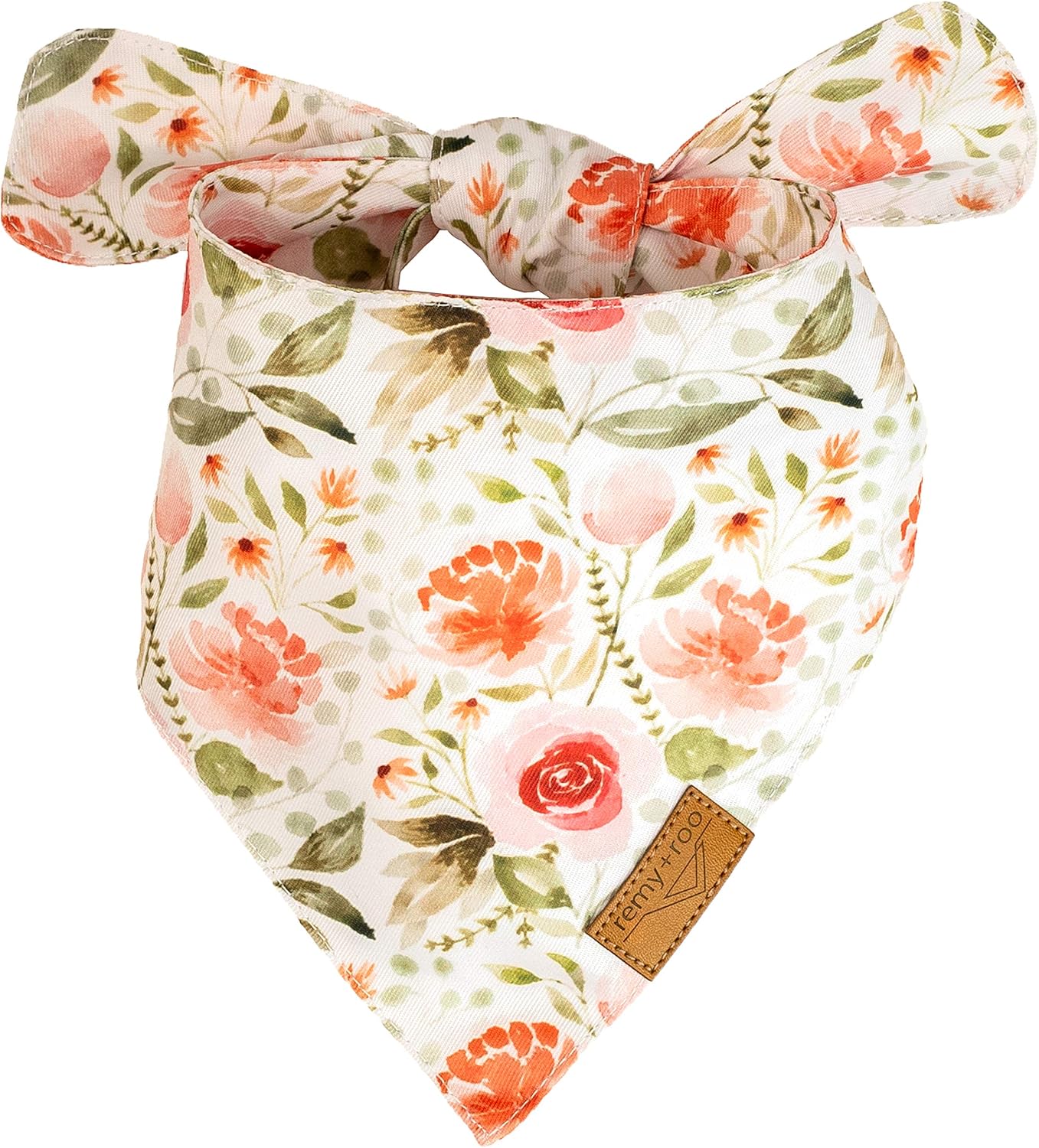 Rubi Spring Dog Bandanas X-Large - 4 Pack - Floral | Spring Collection | Premium Polyester Fabric | Adjustable Patented Fit | X-Large 4 Pack - view 3