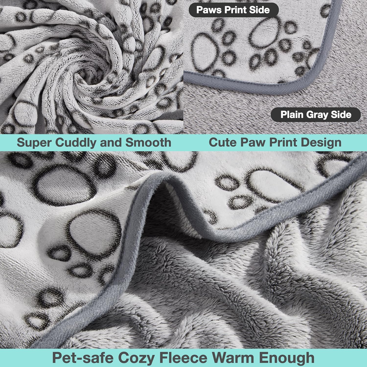Small Dog Blanket for Puppy Cat Bed, Washable Indoor Dog Beds & Furniture, Soft 24 * 32 inches Blanket Small Pet Supplies - view 4