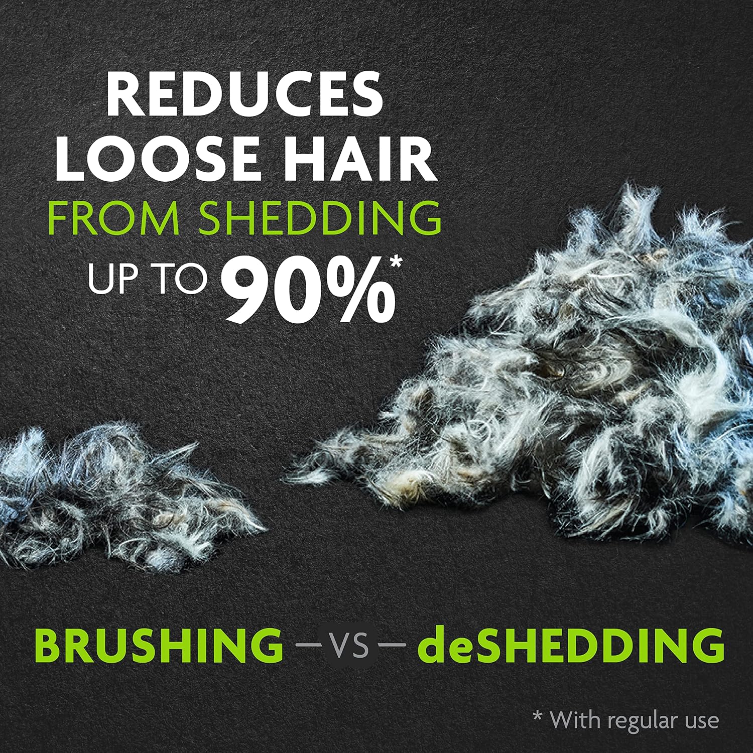 Large Dog Undercoat deShedding Tool for Long Hair | Reduces Loose Hair From Shedding, Easy Clean-Up, For Dogs Over 50 lbs, Use Weekly, Ergonomic Handle For Comfort - view 5