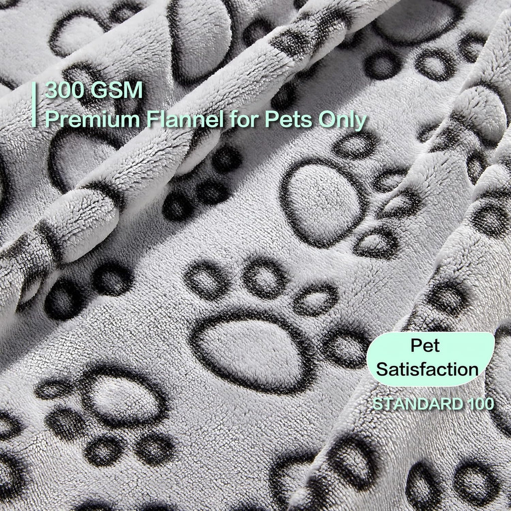 Premium Soft Dog Blankets for Large Dogs, Large Cat Blanket Washable for Human Bed Couch Protection Cover, Dog Essentials for Dog, 66 * 82 inches, Grey - view 2