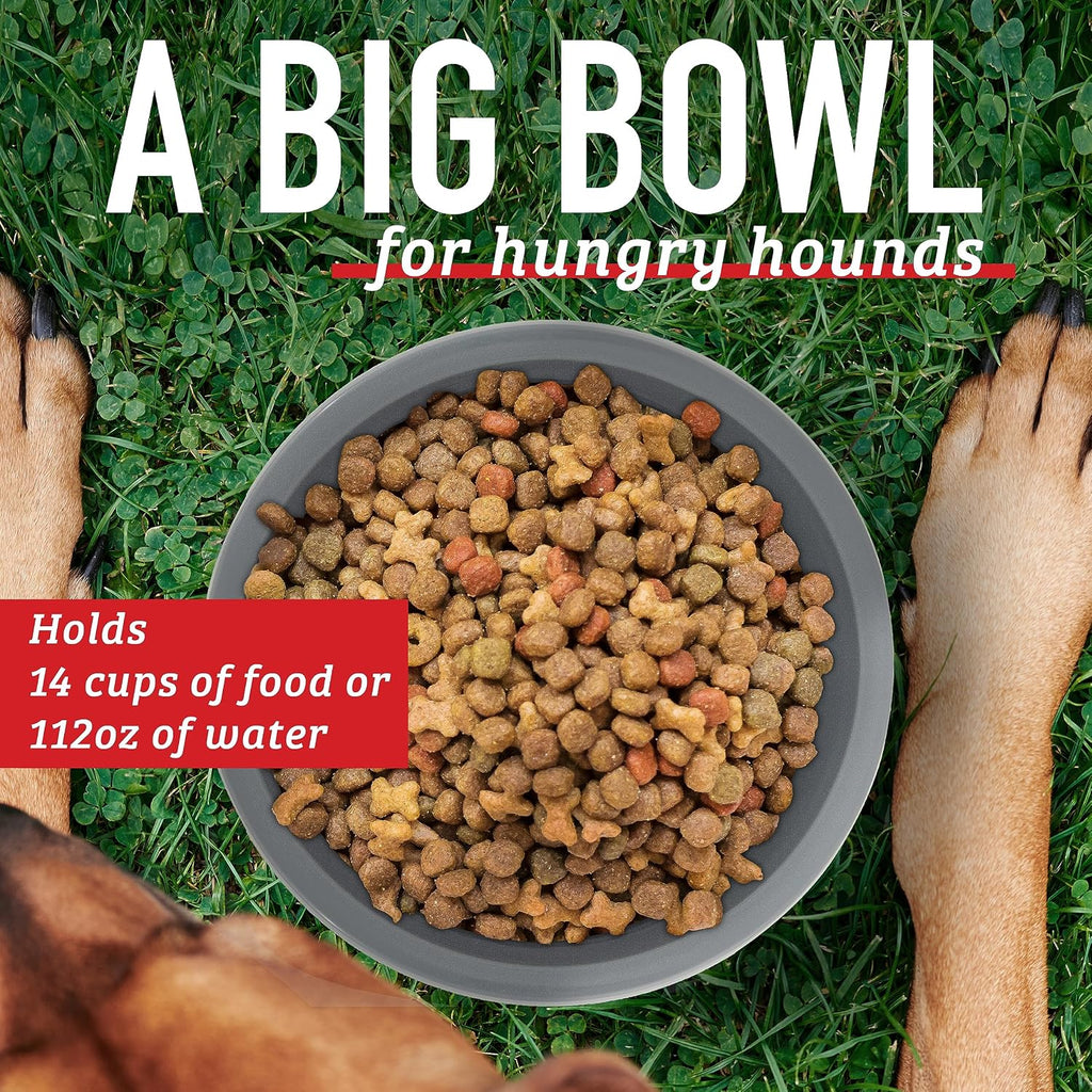 Extra Large Dog Bowl (14 Cups) – Heavy Duty, High-Capacity Food & Water Dish for Large Breeds, Durable Plastic, Non-Slip, Spill-Resistant Pet Bowl - view 2